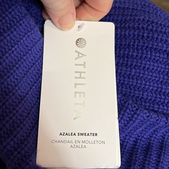 Athleta Azalea Cashmere Extra Fine Merino Wool Cozy Oversized Fall Sweater New - Picture 5 of 6